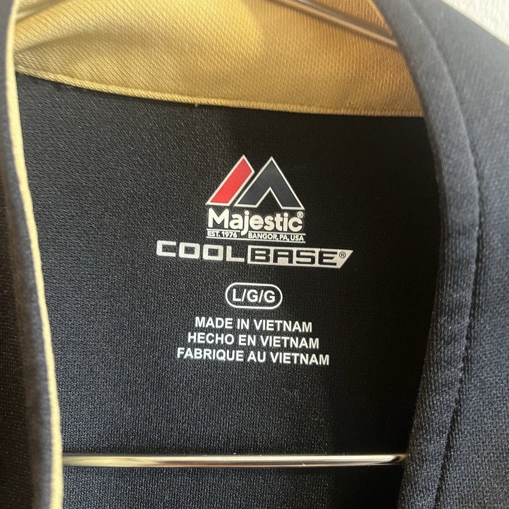 Vegas Golden Knights Majestic CoolBase 1/4 Zip NHL Hockey Jacket Size L - Picture 3 of 7